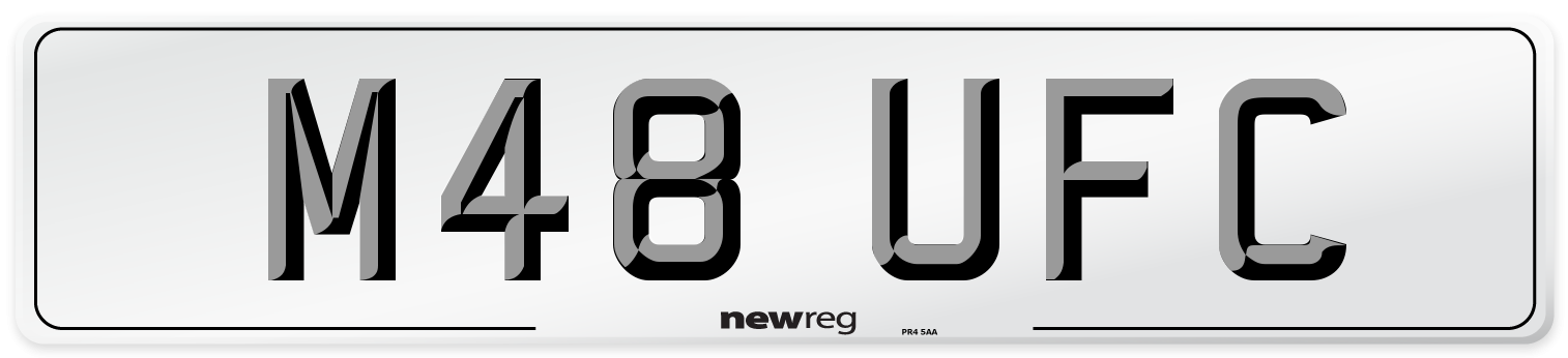 M48 UFC Number Plate from New Reg